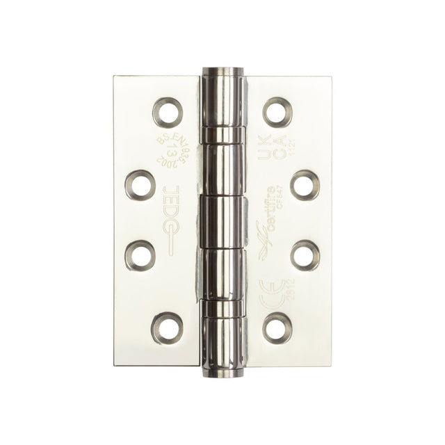 Certifire Stainless Steel Grade 13 Ball Bearing Hinges 102x76x3mm Polished Stainless Steel