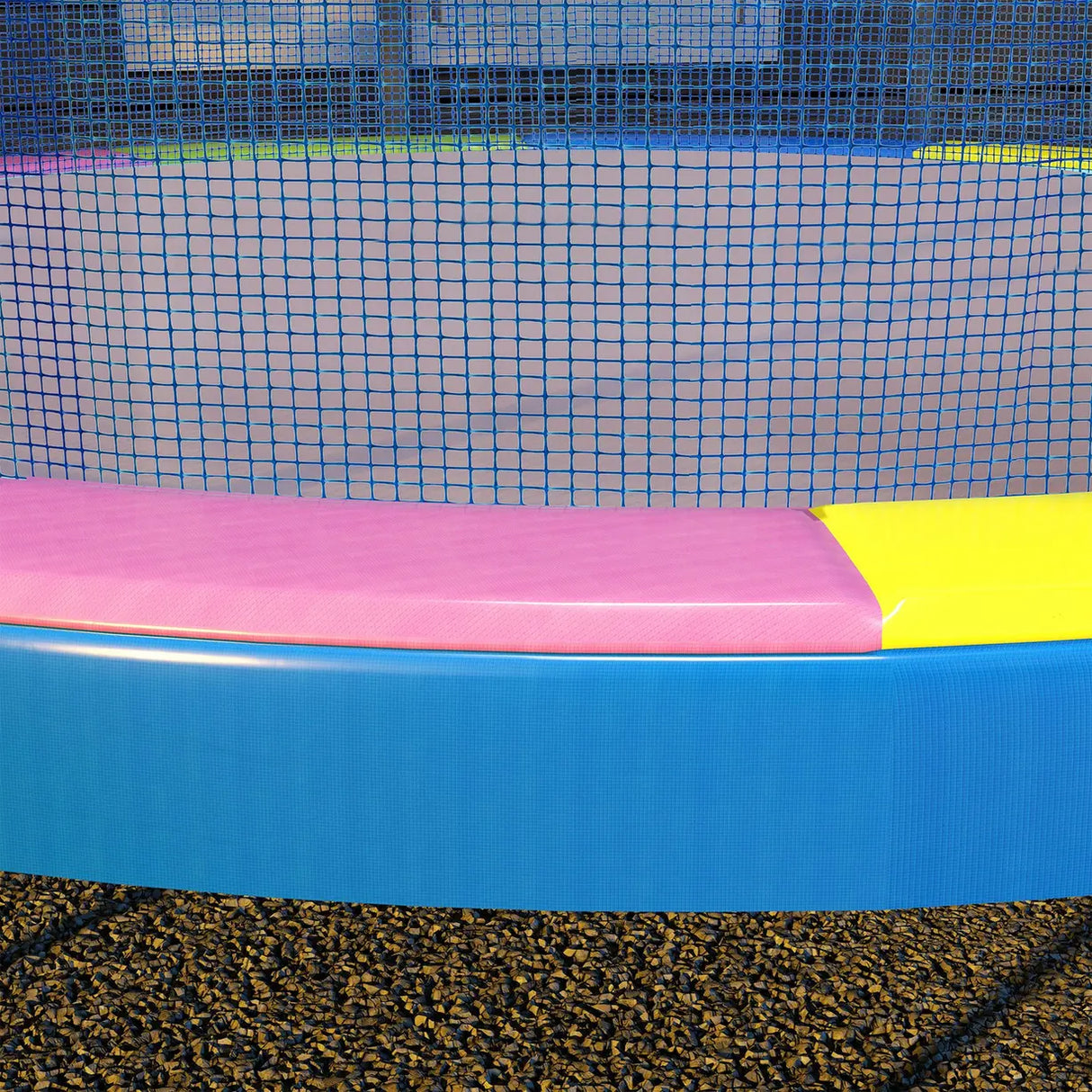 SPORTNOW 12FT Trampoline Spring Cover, Plastic Trampoline Pad Replacement with Elastic Cord, Waterproof, UV Resistant and Tear-Resistant, Multi-Colored
