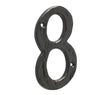 Antique Door Numerals 8 Black No. 8