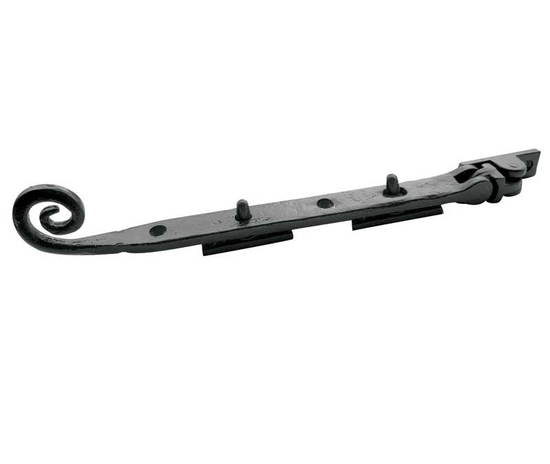 Antique Range Curly Tail Casement Stays 200mm Black