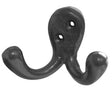 Antique Double Robe Hooks Black