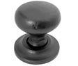 Round Cupboard Knob 25mm Black