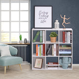 HOMCOM Nine-Cube Storage Shelf - White