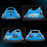 AIYAPLAY Angry Bird Licensed Waltzer Car, 12V Kids Bumper Car w/ Joysticks, Remote, Music LED Lights, Blue