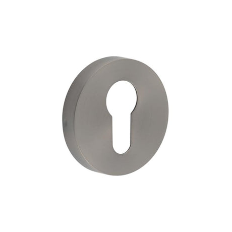 Euro Profile Escutcheon PVD 52x8mm Gun Metal
