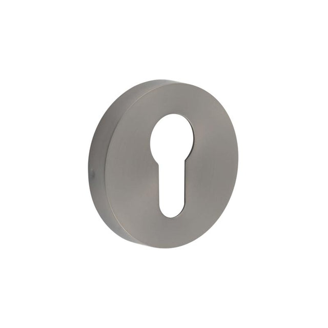 Euro Profile Escutcheon PVD 52x8mm Gun Metal