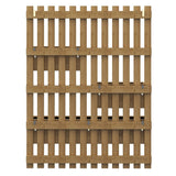 Outsunny Set of 2 Wall-mounted Wooden Garden Planters with Trellis, Drainage Holes and Movable Planter Boxes, Wall Raised Garden Bed for Patio, Carbonised