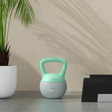 SPORTNOW 10KG Soft Kettlebell, Kettlebell with Non-Slip Handle for Home Gym, Weight Lifting, Strength Training, Green/Grey