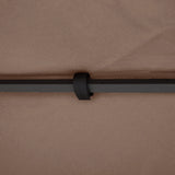 Outsunny 3x3 m Double-Tier Canopy Top Replacement-Coffee