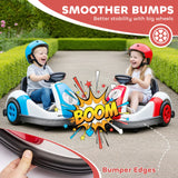 AIYAPLAY Kids Bumper Car with 360-Degree Rotation, 6V Electric Ride On Car with Music and Horn for 3-8 Years Old, Red