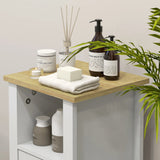 kleankin Slim Bathroom Storage Cabinet - White