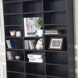 HOMCOM 1116 CD/ 528 DVD Storage Unit, Media Storage Shelf, Wooden Display Unit with Adjustable Shelves, 102 x 195 cm, Black