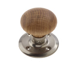 Jedo French Oak Mortice Door Knobs Satin Nickel