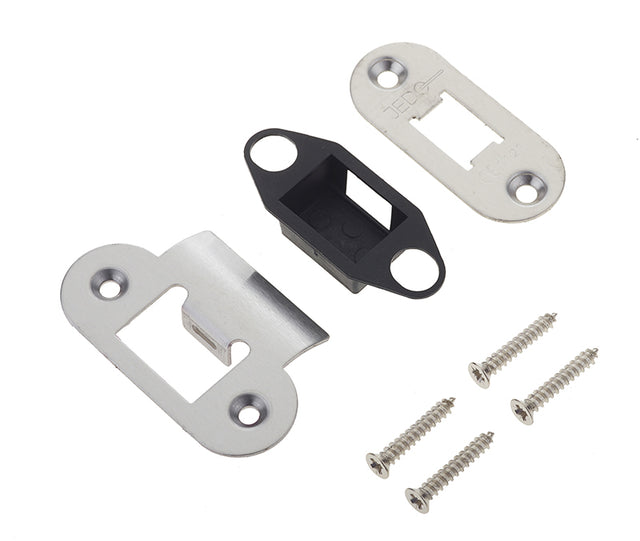 Jedo Radiused Accessory Packs for Heavy Duty Tubular Latches Satin Stainless Steel