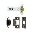 Jedo Heavy Duty Tubular Latches - 45 Degree Short Travel 102mm Antique Brass