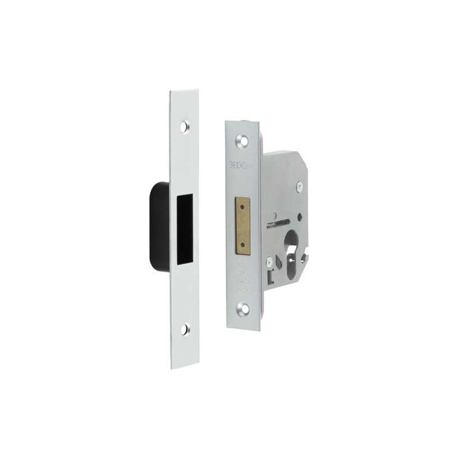 Jedo Euro Profile Deadlocks 65mm Satin Chrome