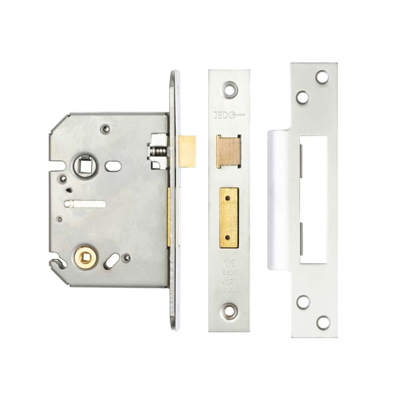 Jedo Bathroom Locks 76mm Satin Chrome