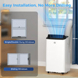 HOMCOM 12000 BTU App-Controlled Mobile Air Conditioner - White