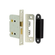 Jedo Kontrax Bathroom locks with Square Forend & Radiused Strike Plate 76mm Nickel Plate