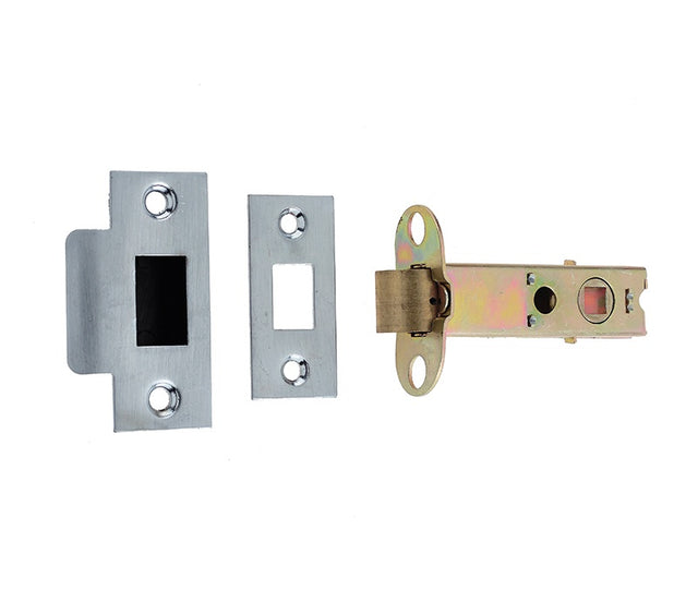 Jedo Double Sprung Tubular Latches 150mm Polished Brass / Satin Chrome