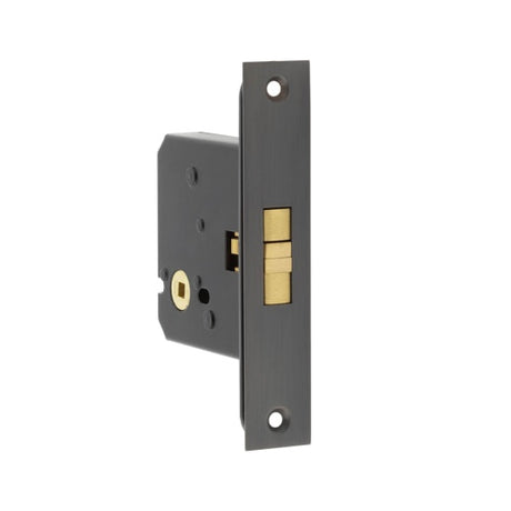 Jedo Sliding Door Bathroom Lock Dark Bronze