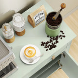 HOMCOM Farmhouse Style Sideboard - Light Green