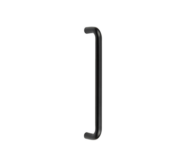 Nero D Shape Pull Handle Bolt Through Fixing 300 x 19mm Black