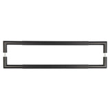 Three One Six Linear Pull Handles 600x25mm Back to Back Black