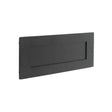 Stainless Steel Letterplates 330x100mm Matt Black