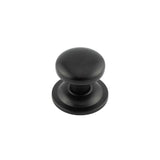 Stainless Steel Centre Door Knobs Matt Black