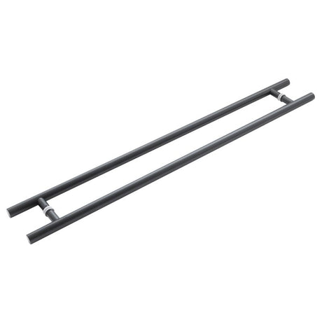 Three One Six Guardsman Pull Handles 1200x32x1000mm Back to Back Black