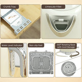 HOMCOM Retro 3000W Kettle and Toaster Set - Cream