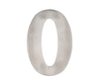 150mm Numerals SSS Finish 150mm Satin Stainless Steel No. 0
