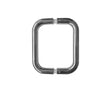 Stainless Steel 22mm D Shape Pull Handles B2B Fixing 300x22mm Polished Stainless Steel