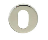 Stainless Steel Oval Profile Escutcheons Grade 304 52x8mm Polished Stainless Steel