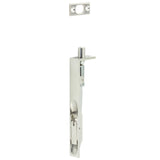 Stainless Steel Lever Action Flushbolts Square Forend 150x20mm Polished Stainless Steel
