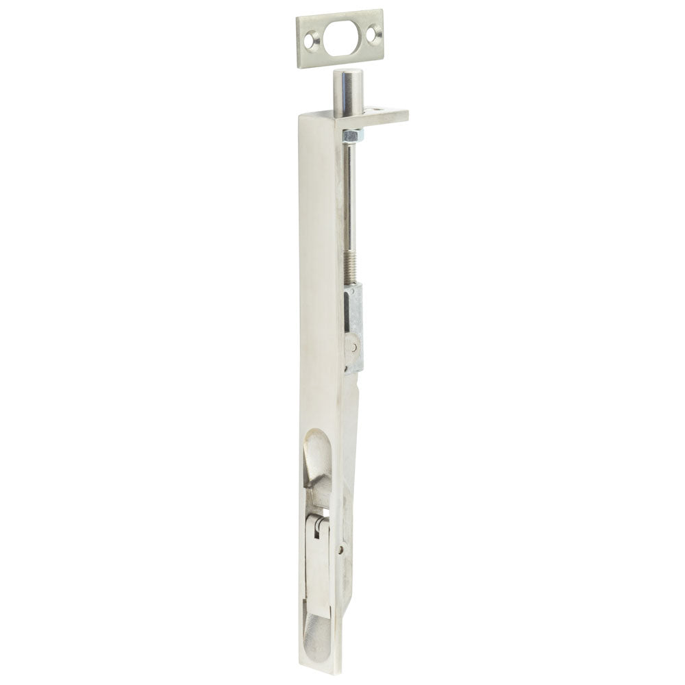 Stainless Steel Lever Action Flushbolts Square Forend 200x20mm Polished Stainless Steel