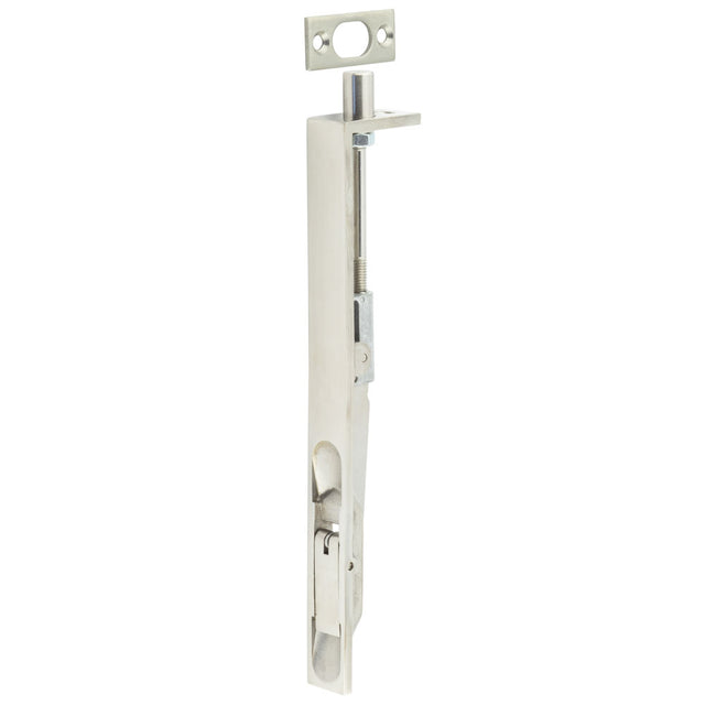 Stainless Steel Lever Action Flushbolts Square Forend 200x20mm Polished Stainless Steel