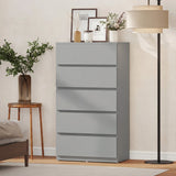 HOMCOM Chest of Drawers, 5-Drawer Storage Cabinets, Modern Dresser, Storage Drawer Unit for Bedroom