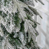 HOMCOM 6ft Snow-Covered Unlit Artificial Christmas Tree