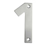 100mm Numerals SSS Finish 100mm Satin Stainless Steel No. 1