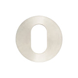 Stainless Steel Oval Profile Escutcheons Grade 304 52x5mm Satin Stainless Steel