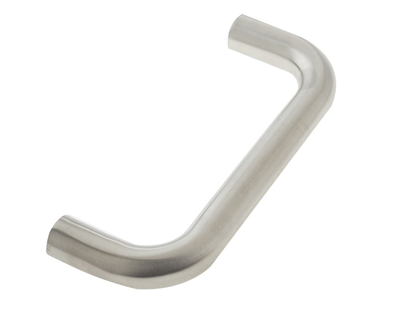 Stainless Steel 19mm D Shape Pull handles Grade 304 B/T Fixing 225x19mm Satin Stainless Steel