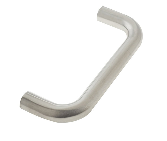 Stainless Steel 19mm D Shape Pull handles Grade 304 B/T Fixing 225x19mm Satin Stainless Steel