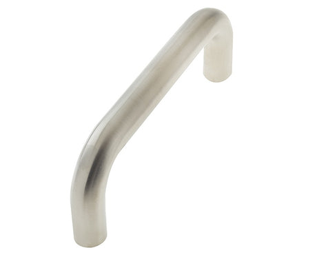 Stainless Steel 19mm D Shape Pull Handles Grade 304 B/T Fixing 425x19mm Satin Stainless Steel