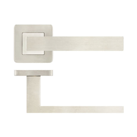 Sirius Door Handle on Rose Grade 304 Satin Stainless Steel