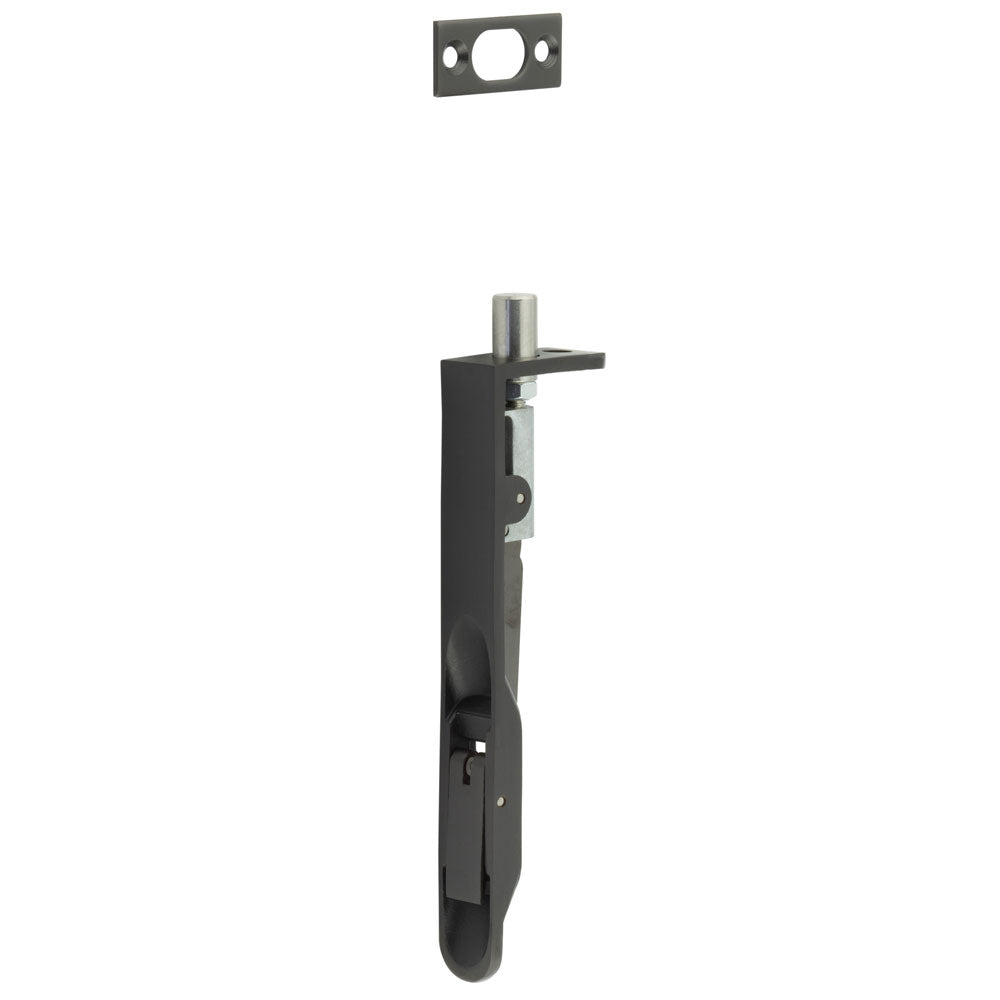 Lever Action Radius Flush Bolt 150x20mm Dark Bronze