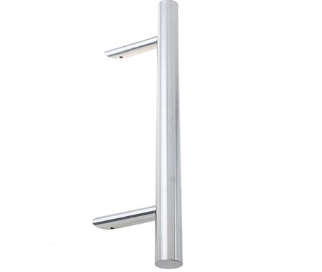 Stainless Steel Cranked Pull Handles 600x32mm Satin Stainless Steel