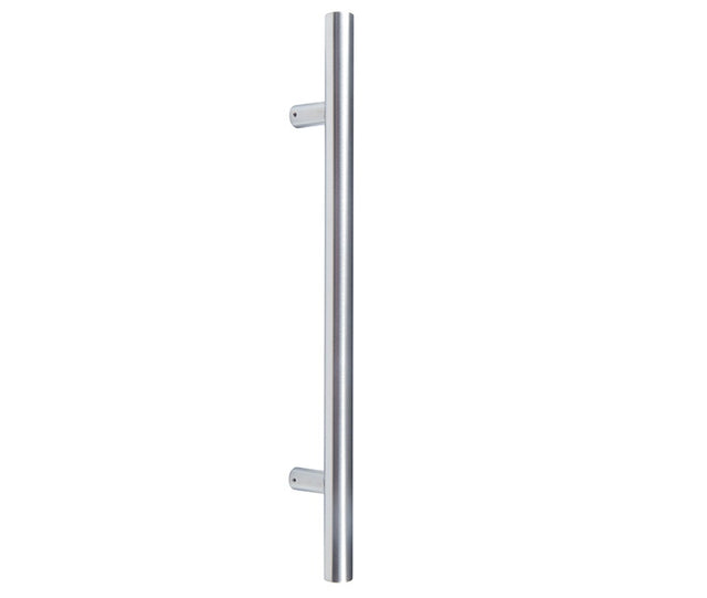 Stainless Steel 32mm Guardsman Pull Handles B/T Fixing 1200x32x1000mm Satin Stainless Steel