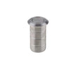 Stainless Steel Dust Proof Spring Floor Bolt Socket for Concrete 20x25mm Satin Stainless Steel